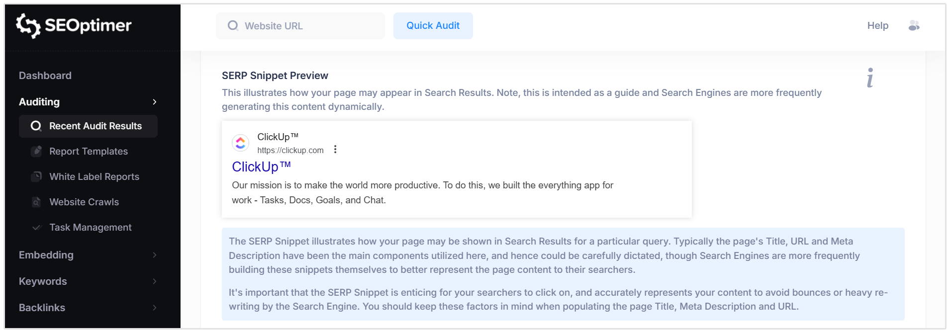 SERP forhåndsvisning